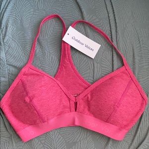 Outdoor Voices Hot Pink Steeplechase Bra